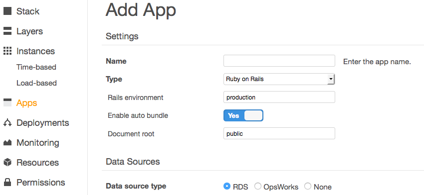 AWS Opsworks Deployment